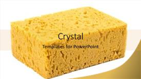  Presentation with angled loofah sponge gourd - Cool new presentation theme with sponge backdrop and a yellow colored foreground