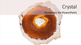  Presentation with baking cake - PPT layouts consisting of spongecake - pao de lo the portuguese background and a lemonade colored foreground