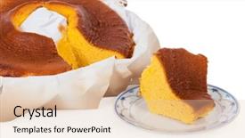  Presentation with baking cake - Cool new theme with spongecake - pao de lo the portuguese backdrop and a lemonade colored foreground