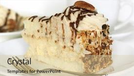  Presentation with cup cake - Cool new presentation theme with spongecake - pecan cream sponge cake backdrop and a  colored foreground