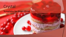  Presentation with confectionery tasty cake pops - Audience pleasing theme consisting of sponges - plate with tasty sponge cake backdrop and a  colored foreground