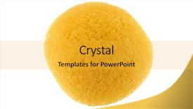  Presentation with skin care natural yellow - Slide deck with sponges - round yellow natural facial sponge background and a yellow colored foreground