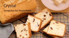  Presentation with cooling system of engine - Slide set having spongy - cooling rack with delicious butter background and a gold colored foreground