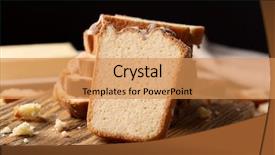  Presentation with wooden board for oktoberfest - Beautiful presentation theme featuring spongy - wooden board with delicious sliced backdrop and a coral colored foreground