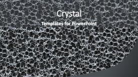  Presentation with pattern - Theme consisting of spongy metal seamless pattern background and a dark gray colored foreground