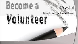  Presentation with volunteer - Slides featuring sponsorship - text become a volunteer background and a light gray colored foreground