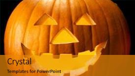  Presentation with horror evil - PPT theme enhanced with spooky and creepy horror lantern background and a  colored foreground