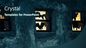  Presentation with spooky - PPT theme enhanced with spooky-house-or-witch-hut background and a navy blue colored foreground