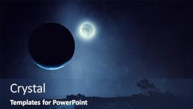  Presentation with spooky - Presentation enhanced with spooky-night-image-mixed-media background and a ocean colored foreground