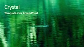  Presentation with spooky - Slide set featuring spooky or murky water abstract background and a ocean colored foreground