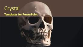  Presentation with spooky - Theme enhanced with spooky-skull-for-halloween-horror background and a violet colored foreground