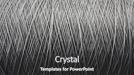 Presentation with thread - Presentation design featuring spool of grey thread high magnification macro background and a dark gray colored foreground