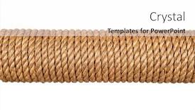  Presentation with hemp - Slides having spool-of-three-strand-hemp background and a white colored foreground