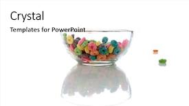  Presentation with soy milk - PPT theme enhanced with spoon in fresh cow background and a white colored foreground