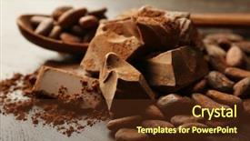  Presentation with spoon - Colorful slide deck enhanced with spoon with aromatic cocoa backdrop and a tawny brown colored foreground