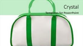  Presentation with sport cars - Audience pleasing PPT theme consisting of sport bag isolated on white backdrop and a seafoam green colored foreground