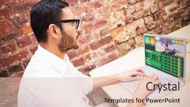  Presentation with gambling - Audience pleasing theme consisting of sport bet - gambling app screen against concentrated backdrop and a lemonade colored foreground