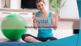  Presentation with blogger - Slides with sport-blogger-recording-video background and a lemonade colored foreground