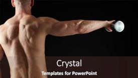  Presentation with flexing - Amazing theme having sport bodybuilding fitness and people concept - close up of young man with dumbbells flexing muscles over black background backdrop and a tawny brown colored foreground