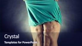  Presentation with bodybuilding - Presentation consisting of sport bodybuilding strength and people concept - young man standing over black background background and a navy blue colored foreground