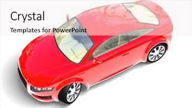  Presentation with dream - Presentation theme enhanced with sport car background and a sky blue colored foreground