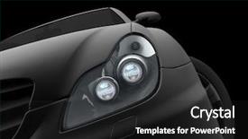  Presentation with sport blue - Theme enhanced with sport car background and a dark gray colored foreground