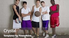  Presentation with teens - Amazing theme having sport city - young group of teenagers leaning backdrop and a dark gray colored foreground