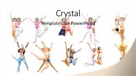  Presentation with sport - Slide set enhanced with sport clerk - isolated success concept background and a  colored foreground