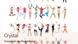  Presentation with united states unity - Audience pleasing presentation consisting of sport clerk - people celebrating united colleagues backdrop and a  colored foreground