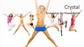  Presentation with floral border over white - Beautiful slides featuring sport clerk - white winning idea backdrop and a  colored foreground