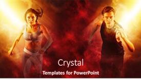  Presentation with woman sport - Beautiful PPT layouts featuring sport-collage-man-and-woman backdrop and a tawny brown colored foreground