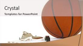  Presentation with whistle - Amazing PPT theme having sport diagram - clipboard whistle clipboard and ball backdrop and a  colored foreground