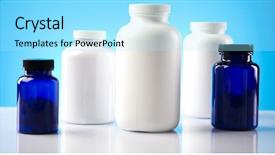  Presentation with diet - Cool new presentation theme with pharmacy sports supplement - sport diet backdrop and a arctic colored foreground