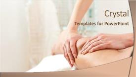  Presentation with female sport - Presentation featuring cereal in bowl isolated on white background background and a lemonade colored foreground