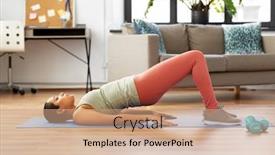  Presentation with pelvic - Amazing theme having sport-fitness-and-healthy-lifestyle backdrop and a coral colored foreground