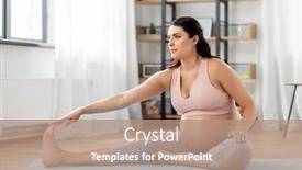  Presentation with pregnancy sport nutrition - Slide set featuring sport-fitness-and-pregnancy-concept background and a coral colored foreground