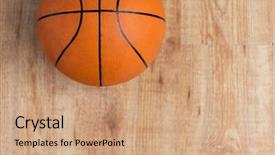  Presentation with board game - Beautiful presentation design featuring sport fitness game sports equipment backdrop and a coral colored foreground