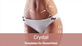  Presentation with body fat - Cool new slide deck with sport fitness healthy eating nutrition backdrop and a coral colored foreground