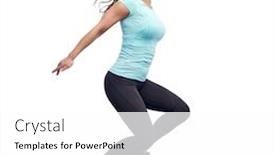  Presentation with young happy people smiling - PPT theme having sport-fitness-motion-and-people background and a white colored foreground