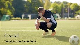  Presentation with football plays - Cool new theme with sport football fail loss backdrop and a yellow colored foreground