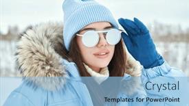  Presentation with sport blue - Slides enhanced with sport-in-the-mountains-winter and a light blue colored foreground