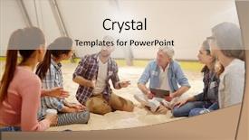  Presentation with team training - Audience pleasing presentation design consisting of sport team listening to young backdrop and a lemonade colored foreground