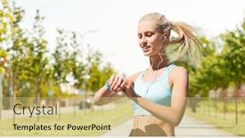  Presentation with transport and future technology concept - Slide deck featuring sport-technology-and-people-concept background and a yellow colored foreground