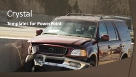  Presentation with utility - Slides consisting of sport-utility-vehicle-in-car background and a tawny brown colored foreground