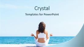  Presentation with woman sport - Slide deck consisting of sport vacation traveling and free background and a sky blue colored foreground