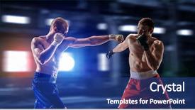  Presentation with best - Beautiful presentation featuring sporting events - box match best moments mixed backdrop and a ocean colored foreground