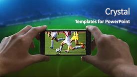  Presentation with football - Cool new theme with sporting events - football fan removes the football backdrop and a ocean colored foreground