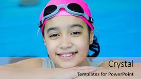  Presentation with good things sometimes take time - Presentation with sporting goods - young girl having good time background and a mint green colored foreground