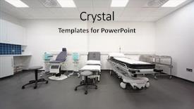  Presentation with football stadium - Audience pleasing presentation theme consisting of sports and medical massage office backdrop and a light gray colored foreground