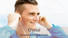  Presentation with music - Audience pleasing PPT layouts consisting of sports and music man getting backdrop and a  colored foreground